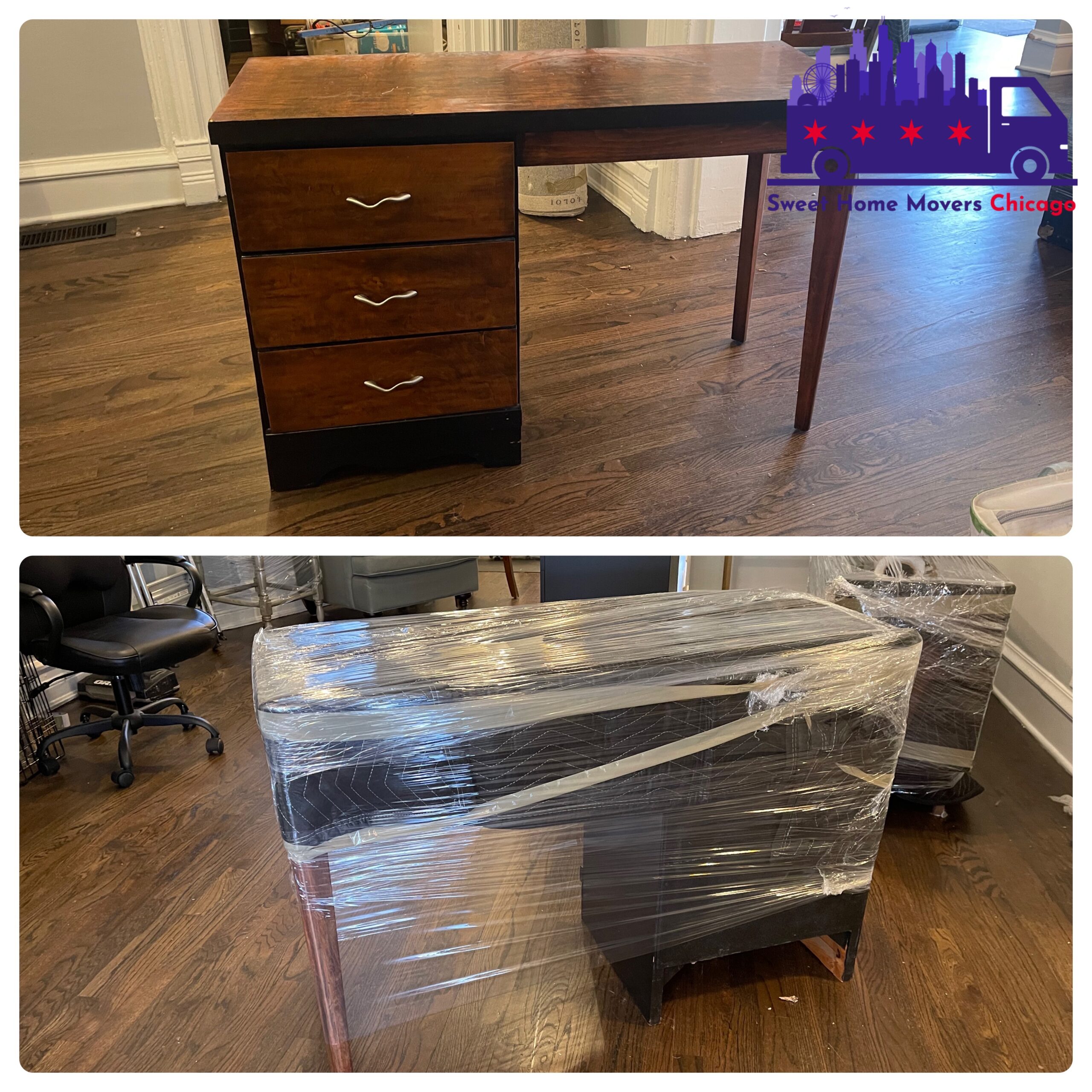 Neatly Wrapped Desk